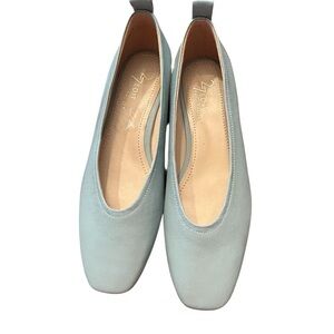Naturalizer Women's 27 Edit Carla Ballet Flats in Light Blue 🆕